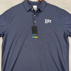 Callaway Opti-Dri Cooling Shirt Golf Polo Mens XL Blue Rugby Short Sleeve NEW